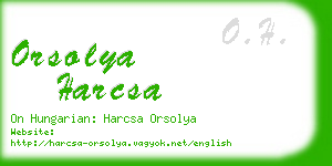 orsolya harcsa business card